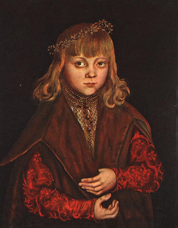 CRANACH, Lucas the Elder A Prince of Saxony dfg oil painting image